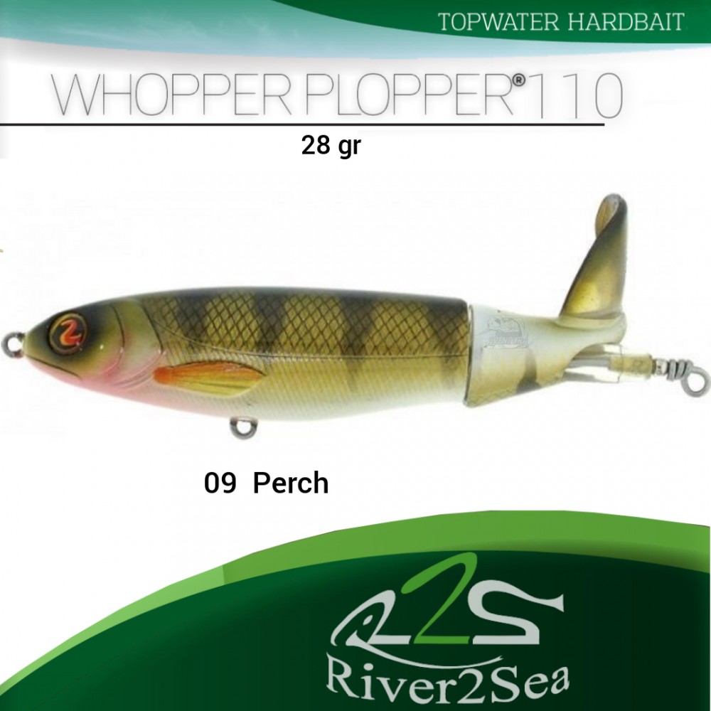 River2Sea Whopper Plopper 110 - Color 09 Perch - Zandertime