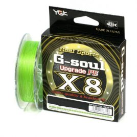YGK G-soul X8 Upgrade PE – PE0,6 (~0,128mm) 150m 8 szálas fonott, fluo zöld szín