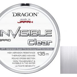 DRAGON Braided 8X Invisible Clear 135m 0.14mm 12.9kg