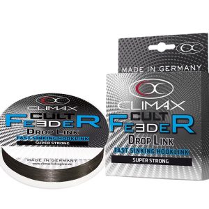 CLIMAX CULT FEEDER FAST SINKING BRAID DROPLINK 10m 0.15mm 7.5kg Dark Grey