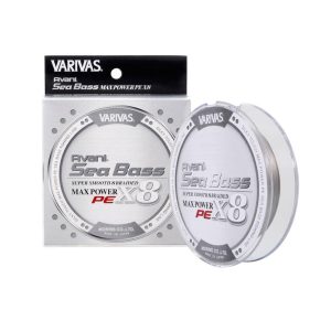 VARIVAS SEA BASS MAX POWER PE X8 150m #1.0 20.2lb Stealth Grey