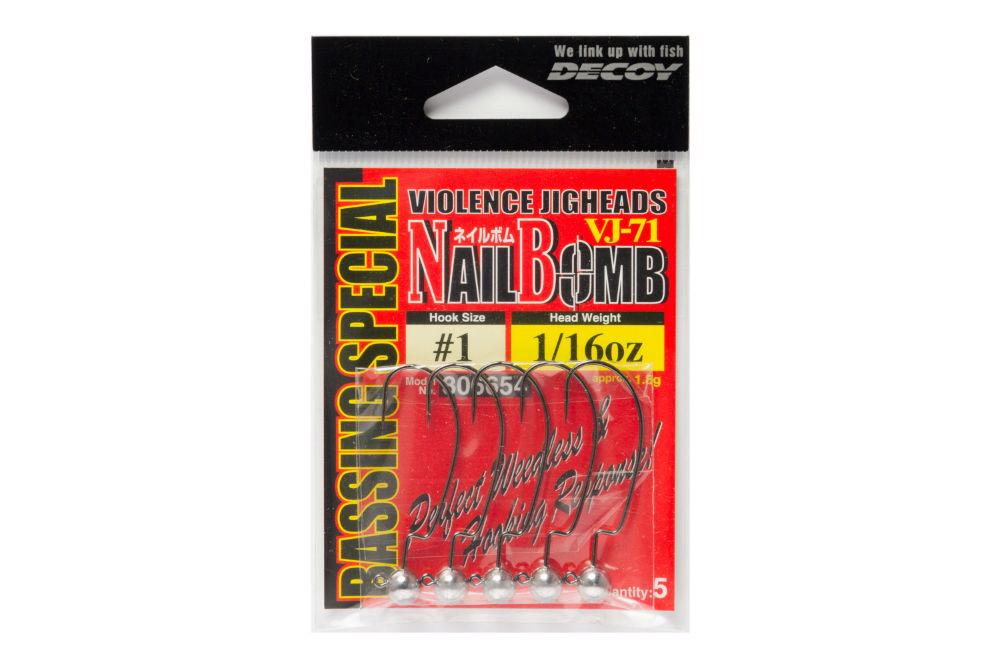 JIG FEJ OFFSET DECOY VJ-71 NAIL BOMB #1 1.8gr