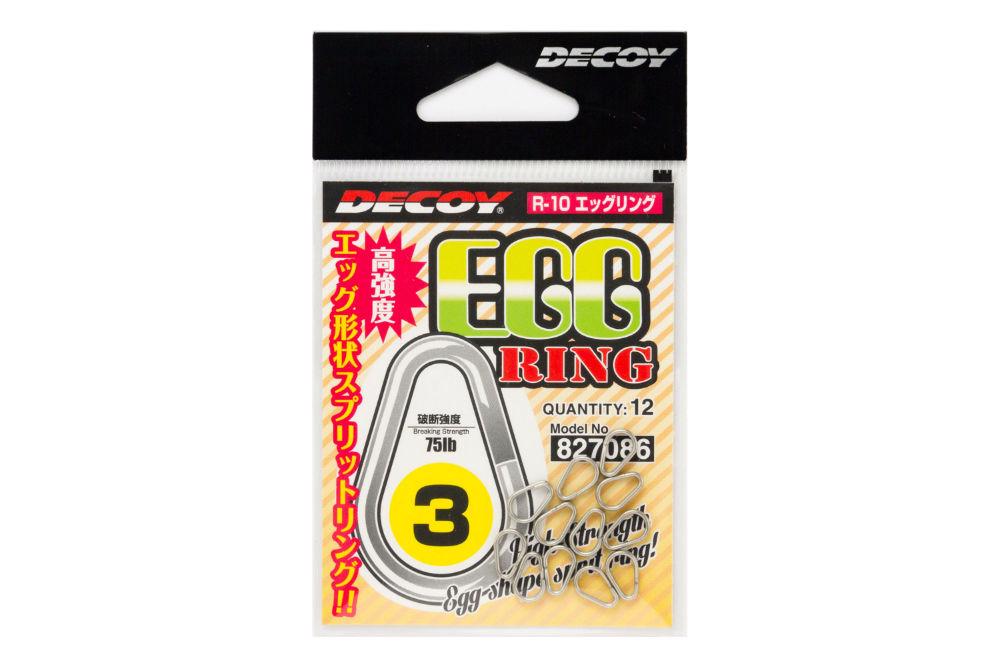 KULCSKARIKA SPLIT RING DECOY R-10 EGG RING SILVER 2 50lbs