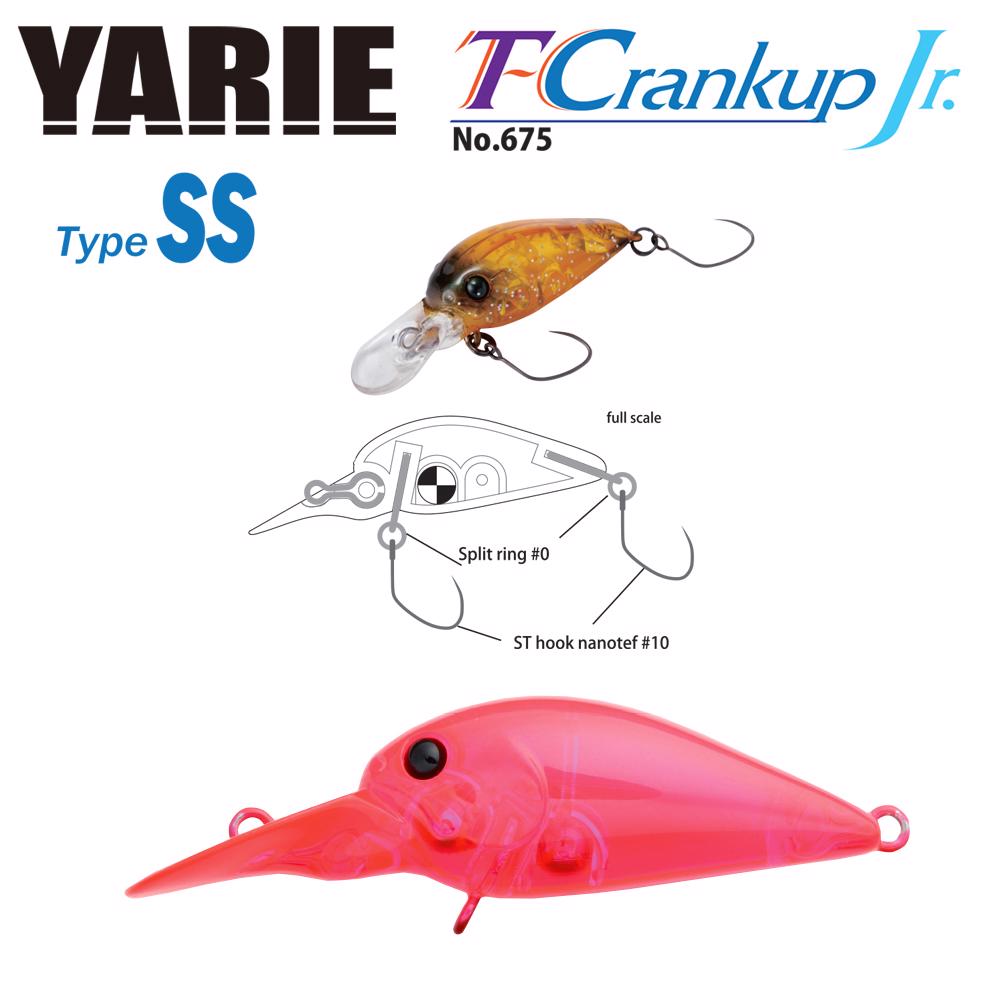 YARIE T-CRANKUP JR 675 TYPE SS 2.8mm 2.1gr C18 Clear Pink