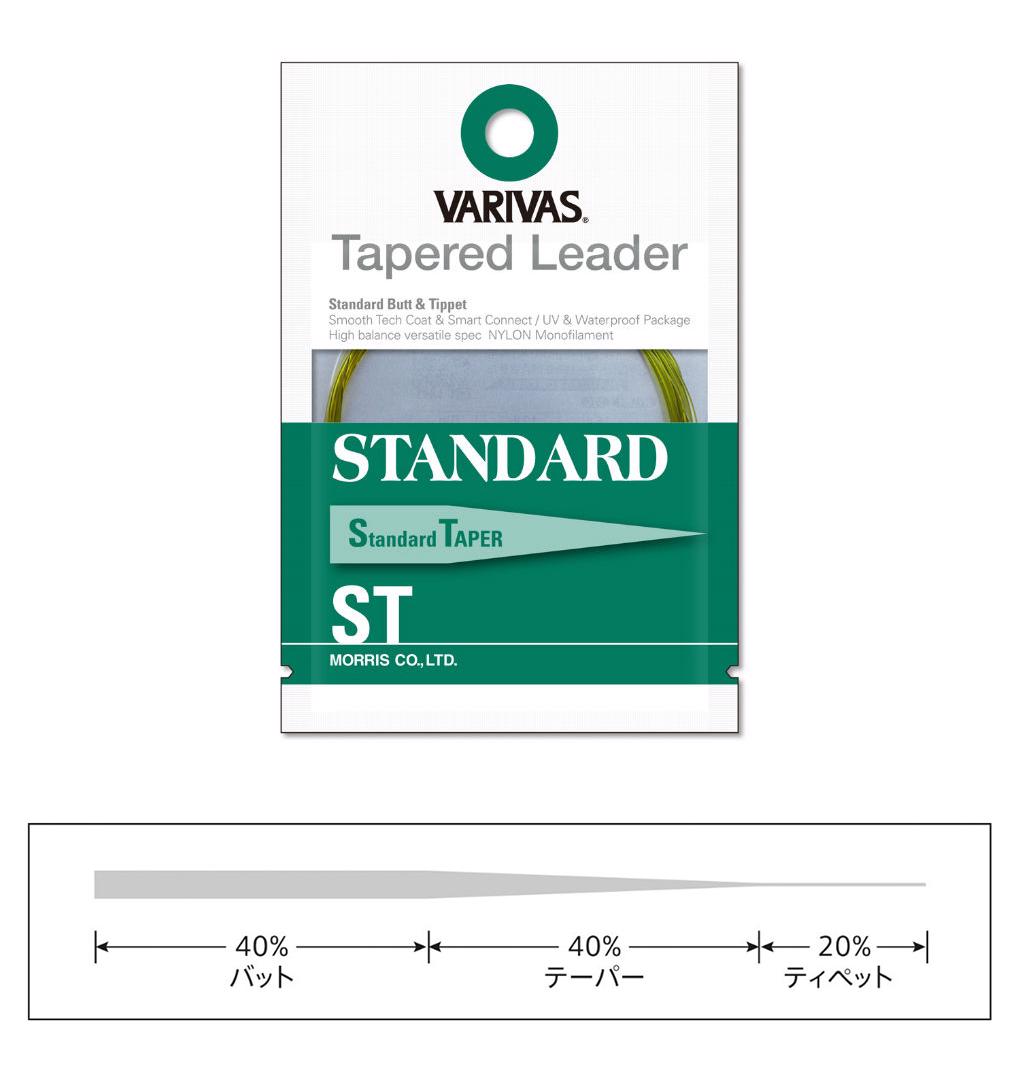 VARIVAS VÉKONYODÓ ELŐKE TAPERED LEADER STANDARD ST 1X 12ft 0.260mm-0.56mm