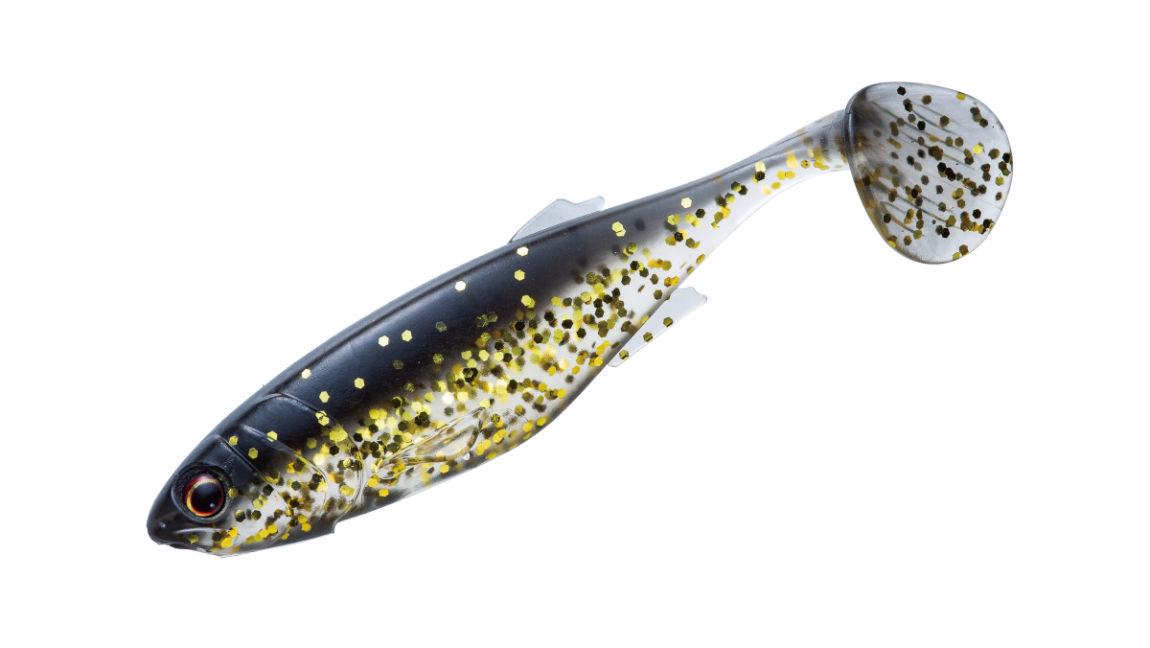 MAJOR CRAFT STABI SHAD FAT 4" 10.2cm #004 Black Gold