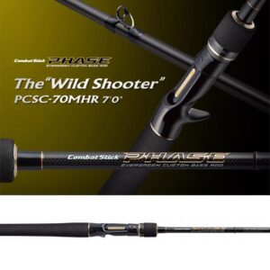 EVERGREEN COMBAT STICK PHASE PCSC-70MHR WILD SHOOTER BAITCAST 214cm 8.8-84gr