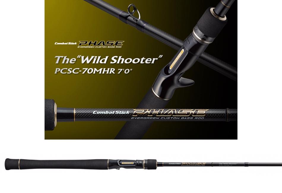 EVERGREEN COMBAT STICK PHASE PCSC-70MHR WILD SHOOTER BAITCAST 214cm 8.8-84gr