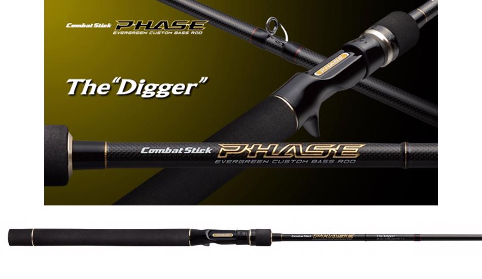 EVERGREEN COMBAT STICK PHASE PCSC-72H THE DIGGER BAITCAST 218cm 10.5-84gr