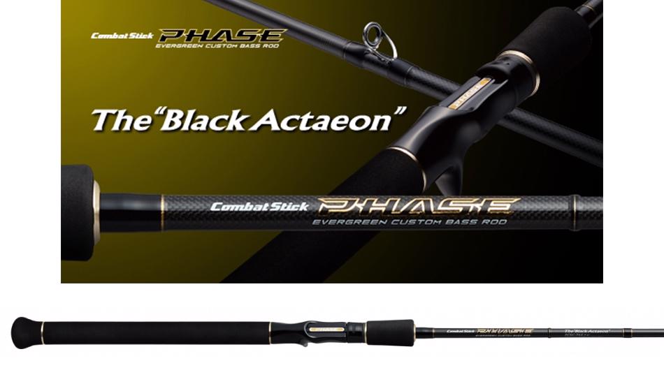 EVERGREEN COMBAT STICK PHASE PCSC-74X BLACK ACTAEON BAITCAST 223cm 14-112gr